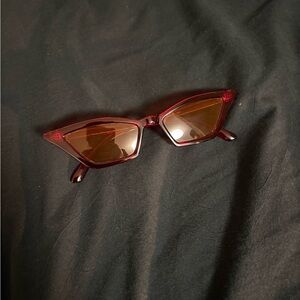 Red Cat-Eye Sunglasses